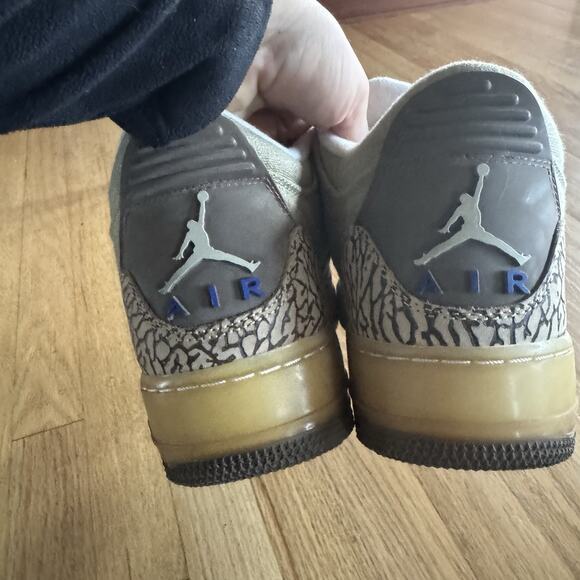 2008 NIKE AIR JORDAN AJF 3 FUSION RETRO REED BROWN SNEAKERS SIZE 10.5 - Picture 10 of 12